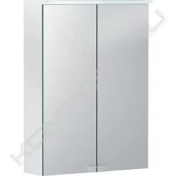 Зеркальный шкаф Option Basic с подсветкой и двумя дверьми , Geberit