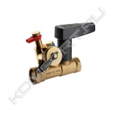 Клапан NexusValve Fluctus (Установленный клапан регулирования с отверстием/Fixed Orificed Regulation Valve (FODRV)) является комбинированным статическим клапаном управления контура и отсечной клапан для холодного и горячего контуров. Измерения проведены с помощью форсунки Fluctus с постоянным значением Kv. Установка без участков стабилизации; измерение расхода без определения настроек клапана; отсечная функция шарового крана. Материал: Корпус, шпиндель Fluctus, измерительные патрубки: необесцинковывающаяся латунь CW602N; шариковый/ регулирующий винт: необесцинковывающаяся латунь CW602N, хромированный.