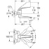 Смеситель для раковины Euroeco Special рычаг 170 мм, вынос 257 мм, Grohe
