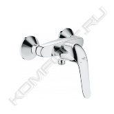 -Настенный монтаж<br>-GROHE StarLight® хромированная поверхность<br>-GROHE SilkMove® керамический картридж Ø 46 мм<br>-GROHE EcoJoy® - технология совершенного потока при уменьшенном расходе воды<br>-Регулировка расхода воды<br>-Настраиваемый ограничитель температуры<br>-Возможность установки мин. расхода 2,5 л/мин.<br>-Отвод для душа снизу 1/2″<br>-Встроенный обратный клапан<br>-Металлический рычаг<br>-Длина рычага 120 мм<br>-Скрытые S-образные эксцентрики<br>-С защитой от обратного потока<br>-Без душевого гарнитура