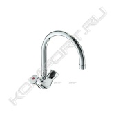 <b>-смеситель двухрычажный </b><br><b>-для кухни </b><br><b>-установка на раковину </b><br><b>-система усиленной фиксации StrongFix </b><br><b>-материал корпуса и излива: 100% латунь </b><br><b>-материал рукоятки: высокопрочный пластик </b><br><b>-трубчатый поворотный излив </b><br><b>-угол поворота излива 360° </b><br><b>-длина излива, мм: 200 </b><br><b>-аэратор Perlator </b><br><b>-керамические кранбуксы пр-ва Германии с поворотом 180° </b><br><b>-система защиты рукоятки от нагревания Comfort Touch* </b><br><b>-индикатор холодной/горячей воды </b><br><b>-подводка гибкая G1/2" </b><br><b>-съемные гибкие шланги 400 мм </b><br><b>-донный клапан в комплекте: нет </b><br><b>-возможность установки нажимного донного клапана </b><br><b>-цвет: Хром </b><br><b>-страна производства: Болгария </b><br><b>-гарантия: 5 лет </b><br><b>-срок службы: 15 лет</b>