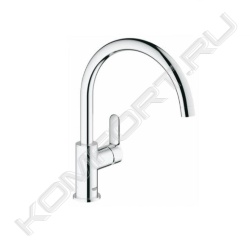 Смеситель BauEdge для мойки, однорычажный, хром, Grohe