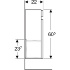 Шкафчик для раковины Renova Plan, с одной дверью (высота - 605 мм), Geberit
