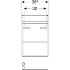 Шкафчик для раковины Renova Plan, с одной дверью (высота - 605 мм), Geberit