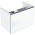 Шкафчик для раковины Acanto, с одним выдвижным ящиком, одним внутренним выдвижным ящиком и сифоном , Geberit