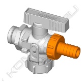 Шланговое соединение для шарового клапана KFE. <br>Подходит для: шаровой кран KFE G 1/2" <br>