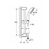 Душевой гарнитур New Tempesta с полочкой, душевая штанга 600 мм, 9,5 л/мин, хром, Grohe