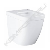 -горизонтальный выпуск <br>-приставной (к стене) <br>-GROHE Triple Vortex технология смыва <br>-омыв всей окружности чаши <br>-безободковый <br>-объем смыва 3/5 л <br>-с креплением <br>-санитарная керамика <br>-полностью скрытые невидимые крепления <br>-износостойкое покрытие PureGuard и анти-бактериальное глазирование -для сиденья с крышкой для унитаза 39 330 001 (с механизмом плавного закрытия) и 39 331 001 (без мехнизма плавного закрытия)