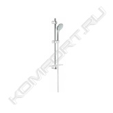 Особенности:<br>- Ручной душ Duo (27238000 (Ручной душ GROHE Euphoria (2 режима), хром))<br>- Душевая штанга, 600 мм (27499000 (Душевая штанга GROHE Euphoria Neutral 600 мм, хром))<br>- GROHE QuickFix®<br>- Душевой шланг Silverflex 1.500 мм (28364000 (Душевой шланг GROHE Silverflex с защитой от перегибов, 1500 мм, хром))<br>- Полочка GROHE EasyReach™ (27596000 (Полочка пластиковая для GROHE Tempesta Classic))<br>- GROHE EcoJoy® - технология совершенного потока при уменьшенном расходе воды<br>- 9,5 л/мин ограничитель расхода воды<br>- GROHE DreamSpray® превосходный поток воды<br>- GROHE SprayDimmer<br>- GROHE StarLight® хромированная поверхность<br>- С системой SpeedClean против известковых отложений<br>- Twistfree против перекручивания шланга<br>- Внутренний охлаждающий канал для продолжительного срока службы<br>