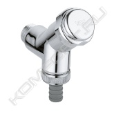 Настенный монтаж<br> Резервуар для смазки 1/2″ для запорного<br> Подсоединения шланга с обратным клапаном<br> С защитой от обратного потока<br> GROHE StarLight® хромированная поверхность