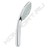 3 вида струй: Rain / Champagne spray / SmartRain<br> GROHE DreamSpray превосходный поток воды<br> GROHE SprayDimmer<br> GROHE StarLight хромированная поверхность<br> с системой SpeedClean против известковых отложений<br> Внутренний охлаждающий канал для продолжительного срока службы<br> универсальное крепление, подходящее к любому стандартному шлангу<br> может использоваться с проточным водонагревателем<br> минимальное давление 1,0 бар