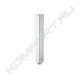 нормальная струя<br> GROHE EcoJoy ограничитель расхода воды 9,5 л/мин<br> GROHE DreamSpray превосходный поток воды<br> GROHE StarLight хромированная поверхность<br> с системой SpeedClean против известковых отложений<br> Внутренний охлаждающий канал для продолжительного срока службы<br> универсальное крепление, подходящее к любому стандартному шлангу<br> может использоваться с проточным водонагревателем<br> минимальное давление 1,0 бар