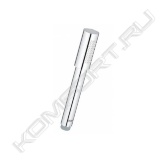 металл<br> GROHE EcoJoy 6.6 л/мин<br> GROHE DreamSpray превосходный поток воды<br> GROHE StarLight хромированная поверхность<br> с системой SpeedClean против известковых отложений<br> внутренний охлаждающий канал для продолжительного срока службы<br> универсальное крепление, подходящее к любому стандартному шлангу<br> может использоваться с проточным водонагревателем<br> минимальное давление 1.0 бар