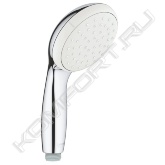 Rain<br><br>GROHE EcoJoy ограничитель расхода воды 9,5 л/мин<br><br>GROHE DreamSpray превосходный поток воды<br><br>GROHE StarLight хромированная поверхность<br><br>с системой SpeedClean против известковых отложений<br><br>Внутренний охлаждающий канал для продолжительного срока службы<br><br>ShockProof силиконовое кольцо, предотвращающее повреждение поверхности при падении ручного душа<br><br>универсальное крепление, подходящее к любому стандартному шлангу<br><br>может использоваться с проточным водонагревателем<br><br>минимальное давление 1,0 бар<br><br>