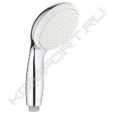 Rain<br><br>GROHE EcoJoy ограничитель расхода воды 9,5 л/мин<br><br>GROHE DreamSpray превосходный поток воды<br><br>GROHE StarLight хромированная поверхность<br><br>с системой SpeedClean против известковых отложений<br><br>Внутренний охлаждающий канал для продолжительного срока службы<br><br>ShockProof силиконовое кольцо, предотвращающее повреждение поверхности при падении ручного душа<br><br>универсальное крепление, подходящее к любому стандартному шлангу<br><br>может использоваться с проточным водонагревателем<br><br>минимальное давление 1,0 бар<br><br>