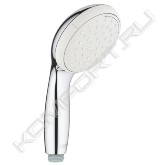 Rain, Jet<br>GROHE DreamSpray превосходный поток воды<br>GROHE StarLight хромированная поверхность<br>с системой SpeedClean против известковых отложений<br>Внутренний охлаждающий канал для продолжительного срока службы , ShockProof силиконовое кольцо, предотвращающее<br>повреждение поверхности при падении ручного душа , универсальное крепление, подходящее к любому стандартному шлангу<br>может использоваться с проточным водонагревателем , минимальное давление 1,0 бар<br><br>