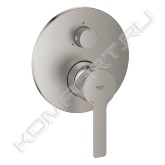 комплект верхней монтажной части для GROHE Rapido SmartBox 35 600 000<br> GROHE SilkMove керамический картридж Ø 46 мм<br> GROHE StarLight хромированная поверхность<br> с настенными розетками GROHE QuickFix (скрытые эксцентрики, уплотнение, скрытый монтаж)<br> металлическая накладная панель, регулируемая на 6°<br> металлический рычаг<br> переключатель на 3 положения<br> без встроенного механизма<br> распределение расхода:<br> выход A = 27 л/мин<br> выход B = 27 л/мин<br> выход C = 27 л/мин