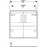 Шкафчик для pаковины Renova Compact, с двумя дверями , Geberit