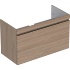 Шкафчик для встраиваемой раковины Renova Plan, с одним выдвижным и одним внутренним выдвижным ящиком, Geberit