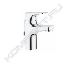 Смеситель для раковины BauFlow с донным клапаном, S-Size, хром, Grohe