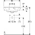 Раковина Renova Plan с асимметричным переливом, Geberit