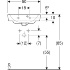Раковина Renova Plan с асимметричным переливом, Geberit