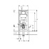 Инсталляция Duofix для подвесного унитаза, 114 см, со смывным бачком скрытого монтажа Sigma 8 см, Geberit