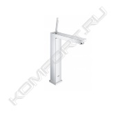 Стильный однорычажный смеситель для отдельностоящей раковины GROHE Eurocube Joy идеально подойдет для тех, кто любит сдержанный и современный дизайн ванной комнаты. Этот смеситель также содержит в себе уникальные технологии GROHE. Многослойное, устойчивое к царапинам хромовое покрытие StarLight® сохранит свой блеск на долгие годы. Новая технология FeatherControl для картриджей смесителей с джойстиком создает плавную и без усилий возможность управления рычагом. Это означает, что вы можете точно контролировать расход и температуру воды только легким касанием вашего пальца! Монтаж осуществляется очень быстро с инновационной системой QuickFix® Plus, которая сокращает время монтажа до 50%. Этот впечатляющий смеситель прекрасно дополняет другие продукты в коллекции, такие как однорычажный смеситель для ванны Eurocube Joy.
