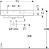 Раковина Renova Plan с асимметричной полкой, Geberit