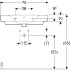 Раковина Renova Plan с полкой, Geberit