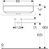 Накладная раковина VariForm овальной формы, с полкой для отверстия под смеситель, Geberit