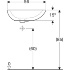 Накладная раковина Citterio с донным клапаном, Geberit