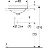 Встраиваемая раковина VariForm круглой формы, Geberit