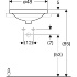 Встраиваемая раковина VariForm круглой формы, с полкой для отверстия под смеситель, Geberit