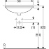 Раковина под столешницу VariForm овальной формы, Geberit