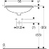 Раковина под столешницу VariForm прямоугольной формы, Geberit