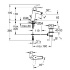 Смеситель для раковины Eurosmart с донным клапаном и энергосберегающим картриджем, хром, Grohe