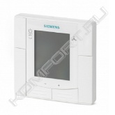 Особенности:<br> - Обмен данными по протоколу Modbus<br> - Для отопления и / или охлаждения<br> - 2 или 3-точечный выходной управляющий сигнал<br> - Output для 1-скоростного или 3-скоростного вентилятора<br> - 2 многофункциональных входа для контакта ключа карточки, датчик температуры комнаты / температуры обратки воздуха (QAH11.1, QAA32), переключение нагрев / охлаждение, переключение режимов работы, оконный контакт вкл/выкл, контроль точки росы, включение электрического нагревателя, контакт аварии<br> - Режимы работы: Комфорт, Эконом и Защита<br> - Автоматическое или ручное переключение режимов нагрева / охлаждения<br> - Настраиваемые параметры управления<br> - Минимальное и максимальное ограничение уставки<br> - Цвет корпуса: белый (RAL 9003)<br> - Дисплей с подсветкой<br><br> Термостат управляет:<br> - Радиатор водяного отопления<br> - Теплый водяной пол<br> - Фэнкойл 2-х трубный<br> - Фэнкойл 4-х трубный<br> Монтаж во встраиваемую прямоугольную распределительную коробку BS4662 (ARG71) с расстоянием 60,3 мм между точками креплений.