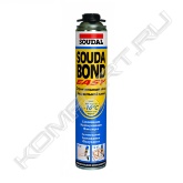 SOUDABOND EASY WINTER – готовый к применению, саморасширяющийся однокомпонентный полиуретановый клей для эффективного, экономичного и долговременного склеивания изоляционных панелей и гипсокартона. Специально разработан для применения при низких температурах до –10ºC.<br><br>Характеристики:<br><br> Сокращает время работы до 30%,<br> Превосходное начальное схватывание – даже при низких температурах,<br> Экономичен в использовании за счет точного нанесения,<br> Подходит для вертикального применения,<br> Может применятся при температуре от -10°С до + 35°C,<br> Коэффициент теплопроводности 0.035 Вт/мК улучшает эффективность изоляционных панелей при заполнении зазоров,<br> Сохраняет эластичность, не становясь ломким,<br> Выравнивает неровные поверхности,<br> Низкое расширение позволяет быстро и точно устанавливать изоляционные панели и гипсокартонные плиты,<br> Простая и полная утилизация упаковки согласно системы P.D.R.,<br> Существенная экономия пространства и веса по сравнению с обычным ПУ-кровельными клеями и связывающими строительными растворами и т.д.<br> Быстрое отверждение, можно продолжать работу через 1 час после нанесения,<br> Не содержит растворителей,<br> Устойчив к различным растворителям, краскам и химическим веществам,<br> Не склонен к старению, гниению, плесени, но не устойчив к ультрафиолетовому излучению,<br> Водоотталкивающий (не водонепроницаемый),<br><br>Область применения:<br><br> Чистое, эффективное, экономичное долговечное склеивание изоляционных панелей,<br> Подходит для склеивания полистирола (EPS + XPS), полиуретана (PUR / PIR) и изоляционных панелей на основе фенольных пен, для плоских крыш, периметров, фасадов, дренажных и изоляционных элементов, потолков подвалов, внутренней изоляции и т.д.<br> Подходит для приклеивания гипсокартонных плит и ДВП при нанесении на сухие поверхности,<br> Подходит для приклеивания не несущих стен, например, перегородок, решётчатых стен, винных погребов, каменных полок и т.д. с цельных блоков (газобетон, силикатный кирпич, гипс и т.д.),<br> Заполняет пустоты между отдельными теплоизоляционными панелями,