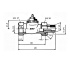 Термостатический клапан с малым сопротивлением, прямой, Heimeier