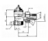 Термостатический клапан с малым сопротивлением, угловой, Heimeier