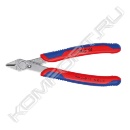 Кусачки боковые прецизионные, Electronic Super Knips®, 2-комп ручки, Knipex
