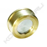 Клапан обратный межфланцевый, дисковый пружинный, корпус из латуни/чугуна, диск из нержавеющей стали.