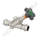 Наклонный вентиль Easytop Inox (полнопроходной) с SC‑Contur, модель 2337.5, Viega